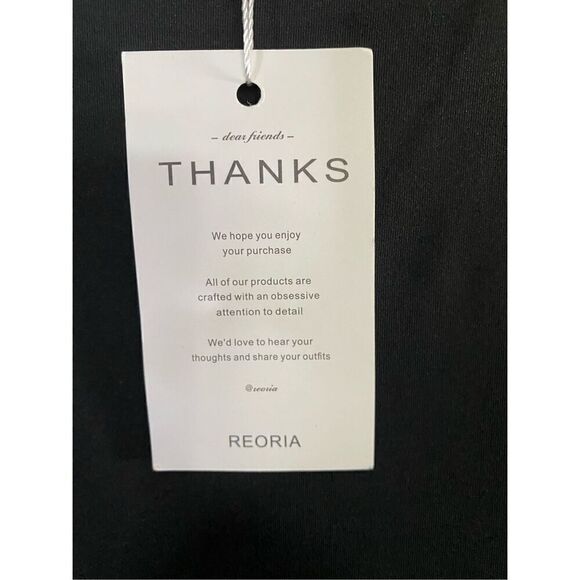 Reoria NWt women’s black tank top sleeveless stretch bodysuit S/XL - Picture 4 of 4